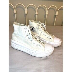 Converse Chuck Taylor Move Platform High Top Sneakers White Women’s 9